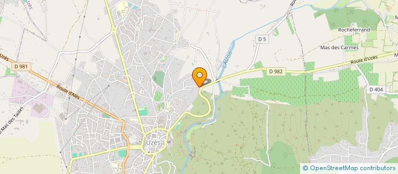 localisation de l'entreprise USGF  UZES