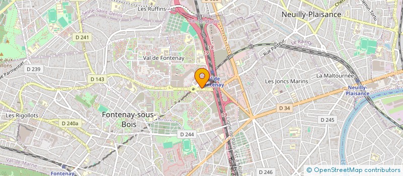 localisation de l'entreprise USGP ASSUR à FONTENAY-SOUS-BOIS