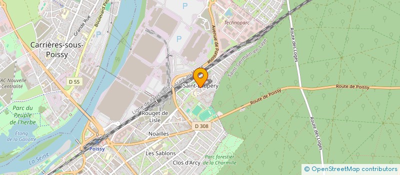 localisation de l'entreprise USHARE  POISSY