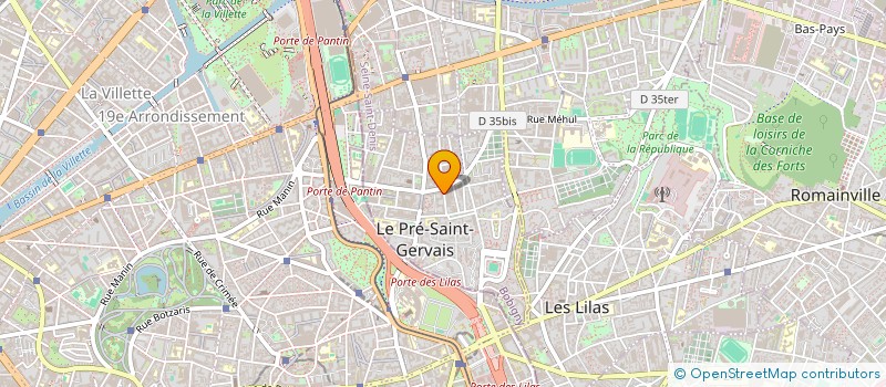 localisation de l'entreprise USHOS à LE PRE-SAINT-GERVAIS