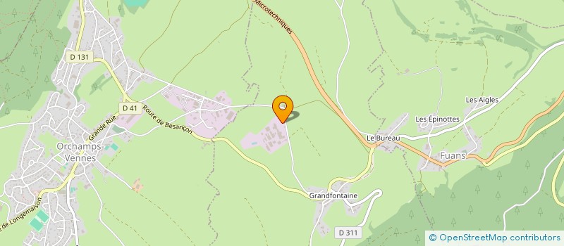 localisation de l'entreprise USIBOIS DU DOUBS à FOURNETS-LUISANS
