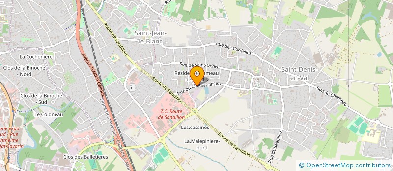 localisation de l'entreprise USICENTRE à SAINT-DENIS-EN-VAL