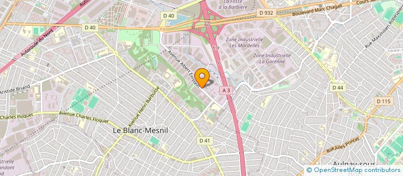 localisation de l'entreprise USIMAD INDUSTRIE  LE BLANC-MESNIL