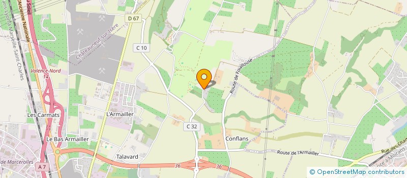 localisation de l'entreprise USIMECA  BOURG-LES-VALENCE