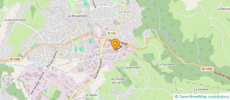 localisation de l'entreprise USIMECA PROD à SORBIERS