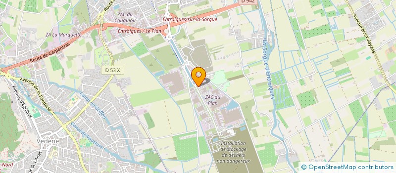localisation de l'entreprise USIMETAL à ENTRAIGUES-SUR-LA-SORGUE