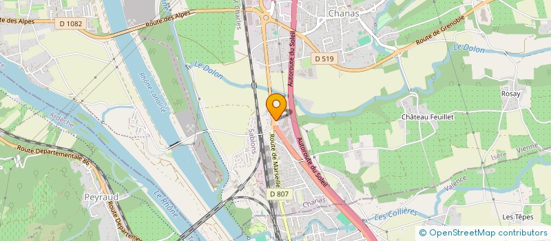 localisation de l'entreprise USIN'ALPES  CHANAS