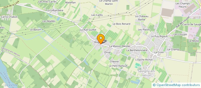 localisation de l'entreprise USINAGE 37 à SAVIGNY-EN-VERON