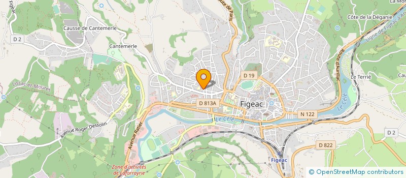 localisation de l'entreprise USINAGE 46 à FIGEAC