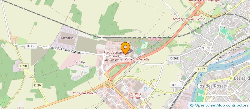 localisation de l'entreprise USINAGE DE COMPIEGNE PROPERTY SCI  VENETTE