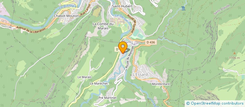 localisation de l'entreprise USINAGE DE COMPOSANTS HORLOGERS à VILLARD-SAINT-SAUVEUR