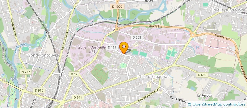 localisation de l'entreprise USINAGE DE L'ANGOUMOIS à L'ISLE-D'ESPAGNAC