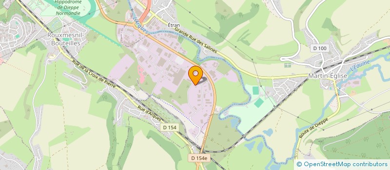 localisation de l'entreprise USINAGE DIEPPOIS à ROUXMESNIL-BOUTEILLES