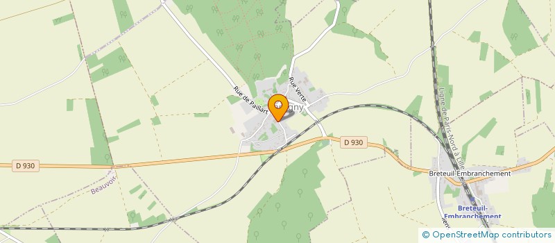 localisation de l'entreprise USINAGE LE QUERREC  TARTIGNY