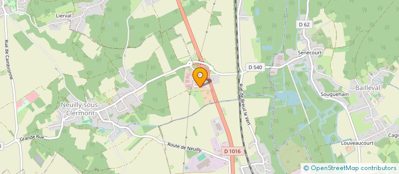 localisation de l'entreprise USINAGE MECANIQUE DE PICARDIE  NEUILLY-SOUS-CLERMONT