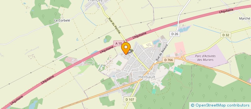 localisation de l'entreprise USINAGE MECANIQUE DE PRECISION SAS  HERBAULT