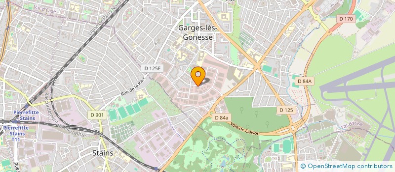 localisation de l'entreprise USINAGE PLASTIQUE PRECISION à GARGES-LES-GONESSE