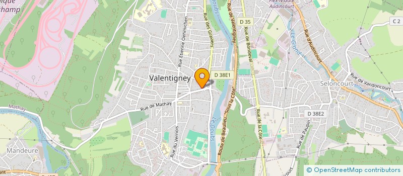localisation de l'entreprise USINAGE - RECTIF 25 à MATHAY