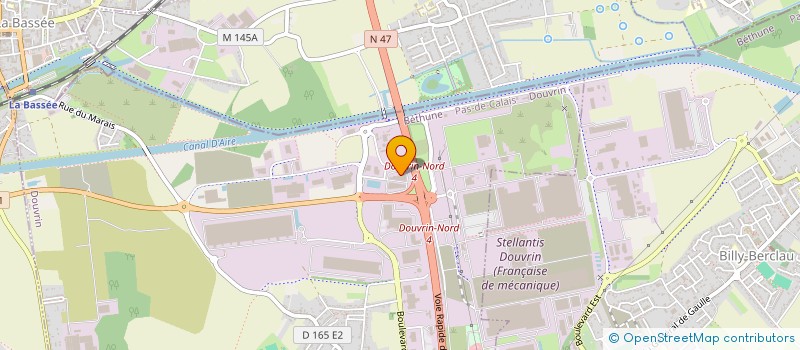 localisation de l'entreprise USINAGE SERVICES à DOUVRIN