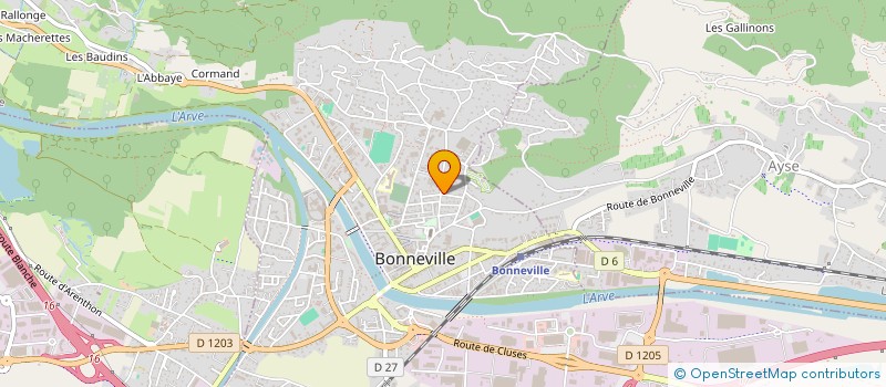 localisation de l'entreprise USINAGE TRONCHET à BONNEVILLE