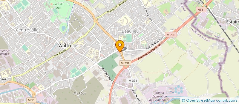 localisation de l'entreprise USINAXE  WATTRELOS