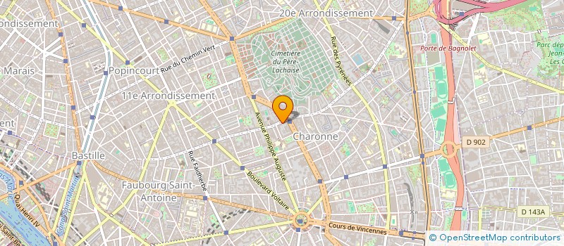 localisation de l'entreprise USINES MEUBLE GILLEN REUNIS à PARIS