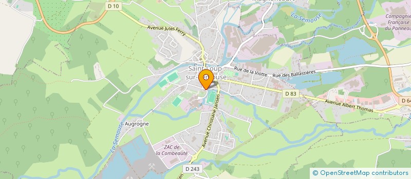 localisation de l'entreprise USINES REUNIES à SAINT-LOUP-SUR-SEMOUSE