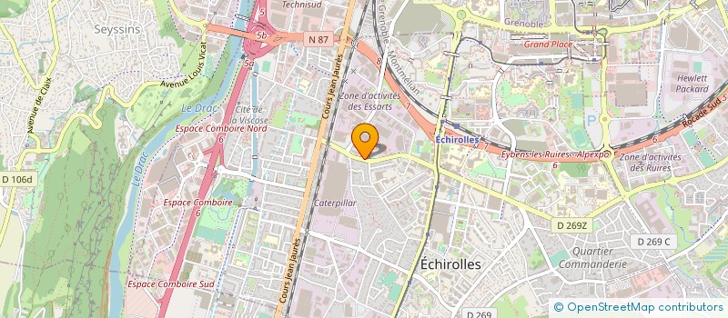localisation de l'entreprise USINEX  ECHIROLLES