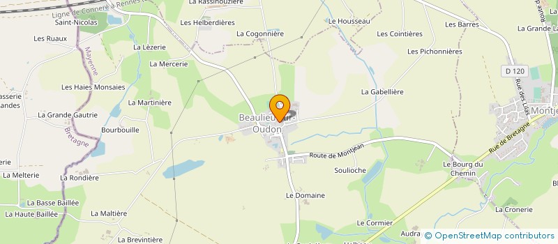 localisation de l'entreprise USIOUEST  BEAULIEU-SUR-OUDON