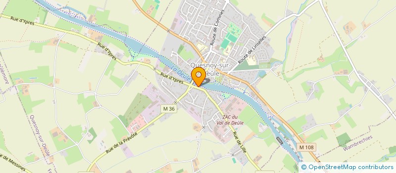 localisation de l'entreprise USIPLAST FRANCE à QUESNOY-SUR-DEULE