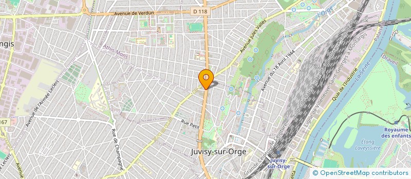 localisation de l'entreprise USITEK à EVRY-COURCOURONNES