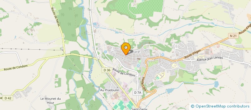 localisation de l'entreprise USL FOOTBALL  LECTOURE