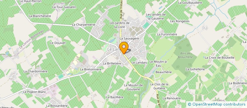 localisation de l'entreprise USL OMNISPORTS  LE LANDREAU