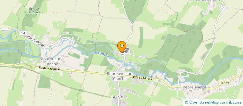 localisation de l'entreprise USLOT  REBREUVE-SUR-CANCHE