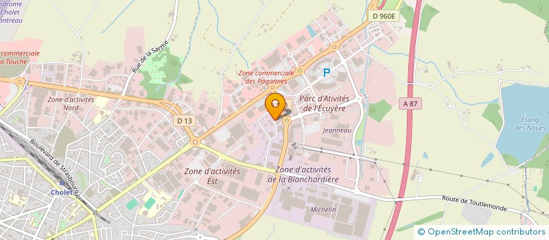localisation de l'entreprise USM FRANCE à CHOLET
