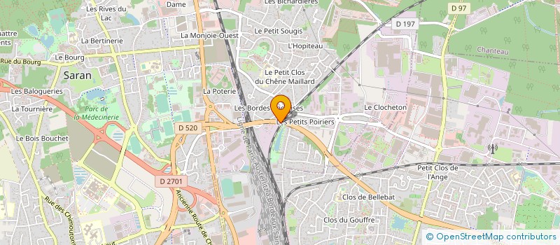 localisation de l'entreprise USM SARAN FOOTBALL à SARAN