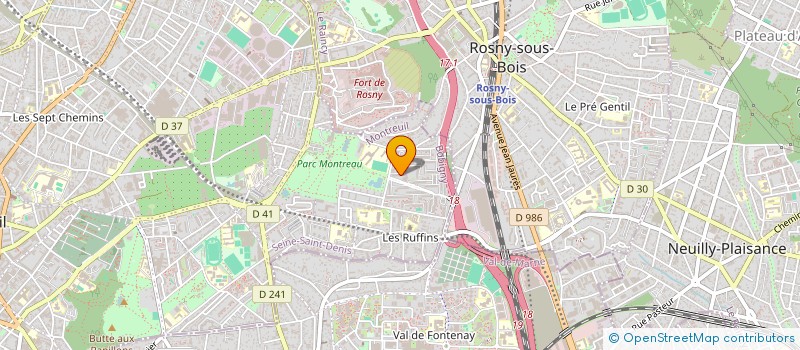 localisation de l'entreprise USMA EXPRESS à MONTREUIL
