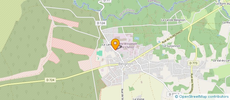 localisation de l'entreprise USMC GUER  GUER