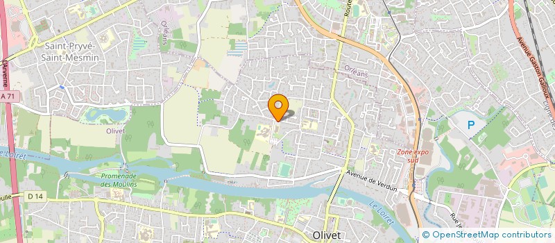 localisation de l'entreprise USMO MUSCULATION à OLIVET