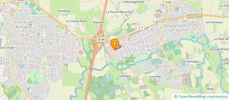 localisation de l'entreprise USNC BADMINTON  NOYAL-CHATILLON-SUR-SEICHE