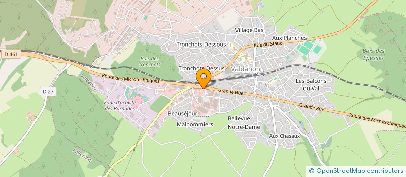 localisation de l'entreprise USO à VALDAHON