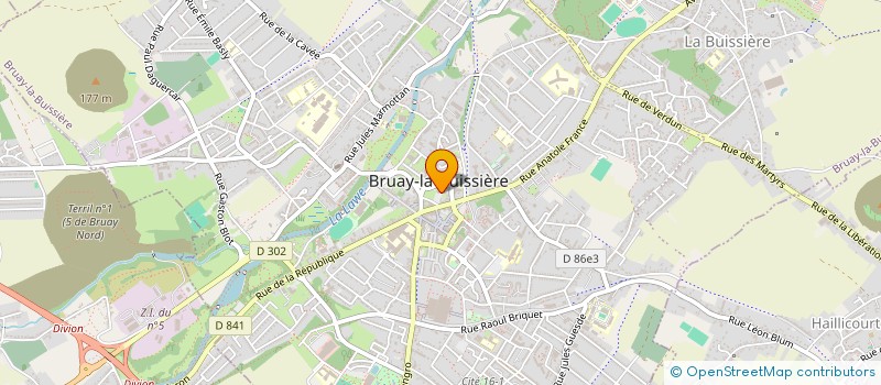 localisation de l'entreprise USO BRUAY LA BUISSIERE TENNIS à BRUAY-LA-BUISSIERE