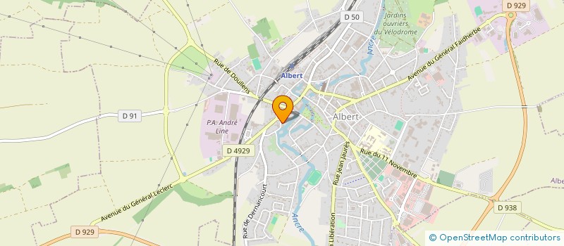 localisation de l'entreprise USOAAS à ALBERT
