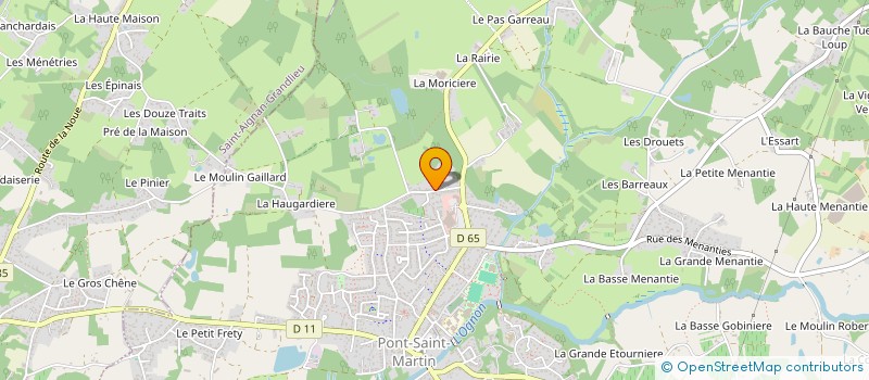 localisation de l'entreprise USP TENNIS  PONT-SAINT-MARTIN