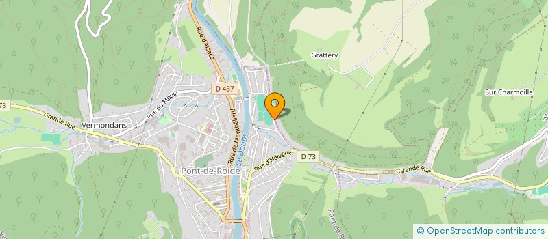 localisation de l'entreprise USPV SECTION FOOTBALL  PONT-DE-ROIDE-VERMONDANS