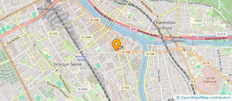 localisation de l'entreprise USRJ&CO à IVRY-SUR-SEINE