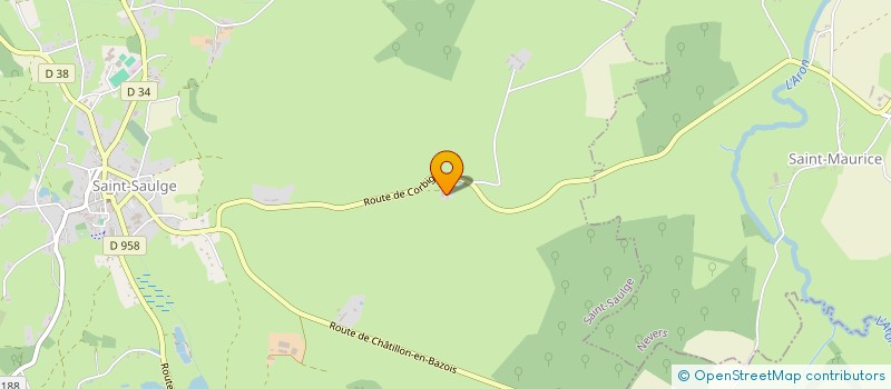 localisation de l'entreprise USSAIRO  ST SAULGE