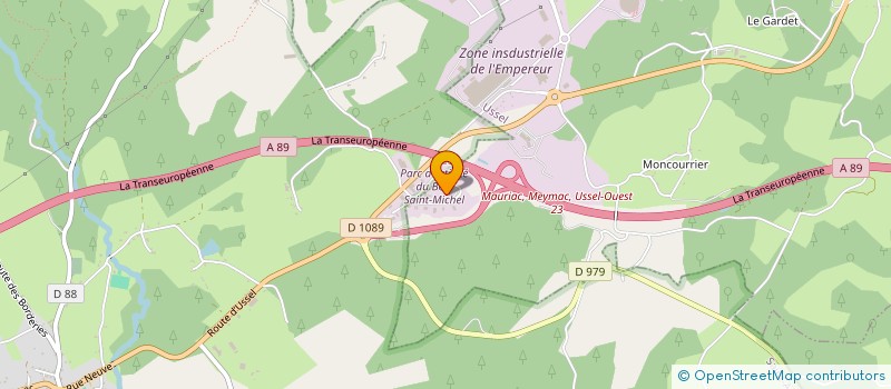 localisation de l'entreprise USSEL CUISINES à SAINT-ANGEL