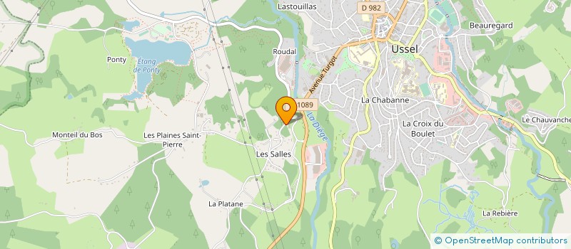 localisation de l'entreprise USSEL MOTO QUAD à USSEL