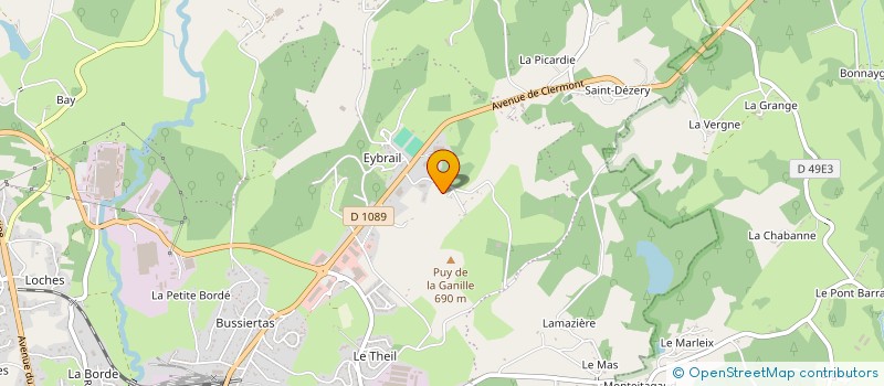 localisation de l'entreprise USSEL SERVICE AUTO à USSEL